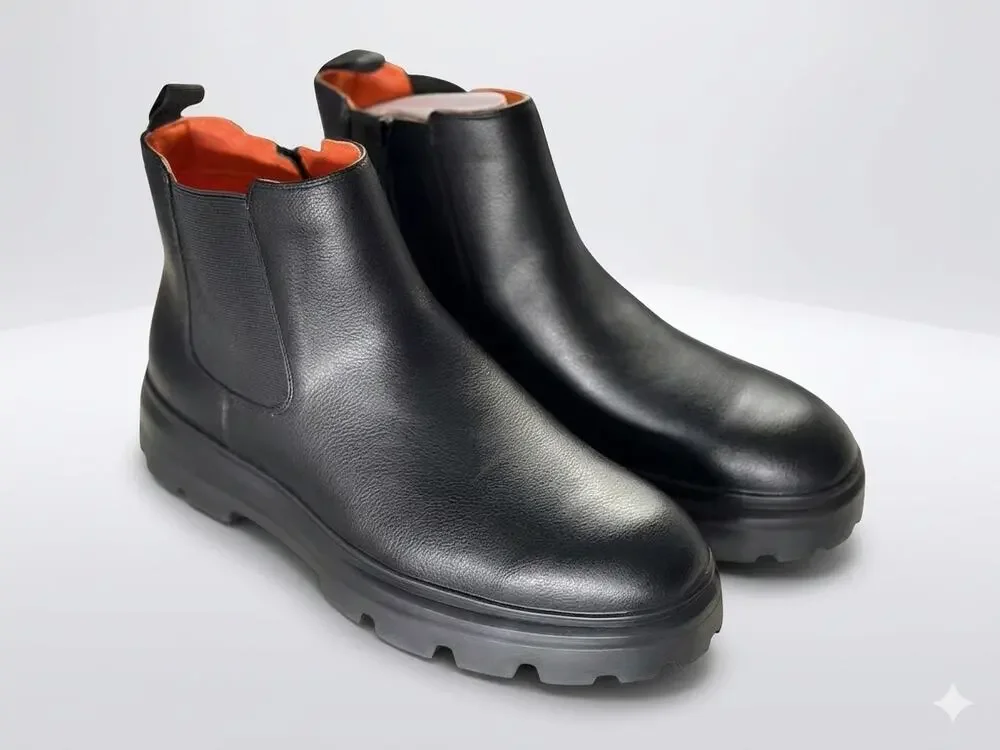 NEW! J.Ferrar JF Watts Men's Chelsea Boot Black 12M